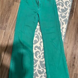 BDG Teal High Rise Flare Jeans